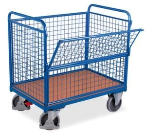Variofit Kastenwagen, Tragl. 500kg, Ladefl. LxB 1000x650mm, 4 Wände, 1 Längswand Abklappbar 7 Variofit Kastenwagen, Tragl. 500kg, Ladefl. LxB 1000x650mm, 4 Wände, 1 Längswand Abklappbar – Bild 5