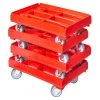 Null 4 Stück Hygiene Transportroller Für Kisten 60 X 40 Cm Mit 4 Lenkrollen In Rot -Vago-tools-Geschäft 7e6acdfe c338 4391 a275 c00b42b545d6 5