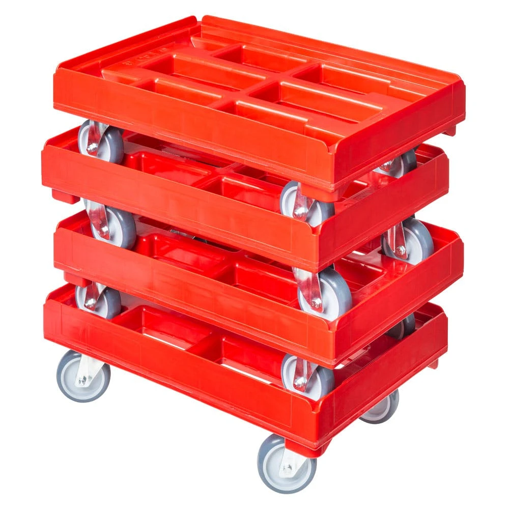 Null Transportroller Für Kisten 60 X 40 Cm Mit 4 Lenkrollen In Rot 7 Null Transportroller Für Kisten 60 X 40 Cm Mit 4 Lenkrollen In Rot – Bild 5