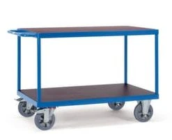 Variofit Tischwagen, Tragl. 1000kg, 2 Etage(n), Ladefl. LxB 995x700mm, Siebdruckböden, RAL5010, Gummi-Bereifung 14 Variofit Tischwagen, Tragl. 1000kg, 2 Etage(n), Ladefl. LxB 995x700mm, Siebdruckböden, RAL5010, Gummi-Bereifung -Vago-tools-Geschäft 7f8a402b c361 4e46 83ec 0f8cebab77a9