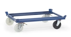 Fetra Fahrgestell, Tragl. 1050kg, Ladefl. LxB 1210x810mm, Lade H 280mm, Als Routenzug, Winkelrahmen, 4 Fangecken 5 Fetra Fahrgestell, Tragl. 1050kg, Ladefl. LxB 1210x810mm, Lade H 280mm, Als Routenzug, Winkelrahmen, 4 Fangecken – Bild 3