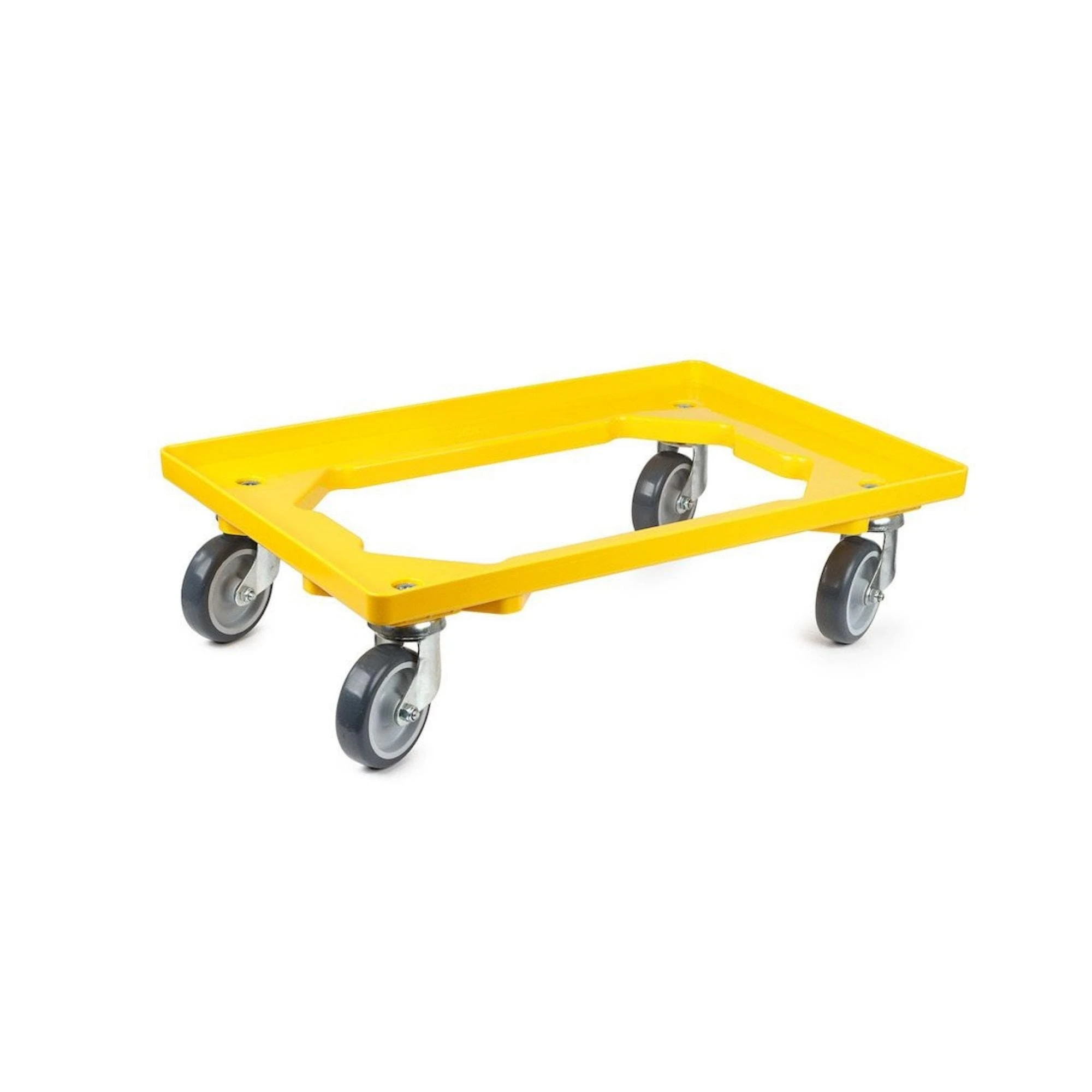 PROREGAL Transportroller Für Euroboxen 60x40cm Mit Gummiräder Grün | Offenes Deck | 4 Lenkrollen | Traglast 300kg 7 PROREGAL Transportroller Für Euroboxen 60x40cm Mit Gummiräder Grün | Offenes Deck | 4 Lenkrollen | Traglast 300kg – Bild 5