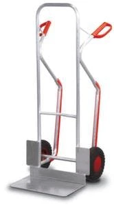 Variofit Alu-Kufenkarre, Tragl. 200kg, Schaufel BxT 480x300mm, Alu, Luft-Bereifung 3 Variofit Alu-Kufenkarre, Tragl. 200kg, Schaufel BxT 480x300mm, Alu, Luft-Bereifung