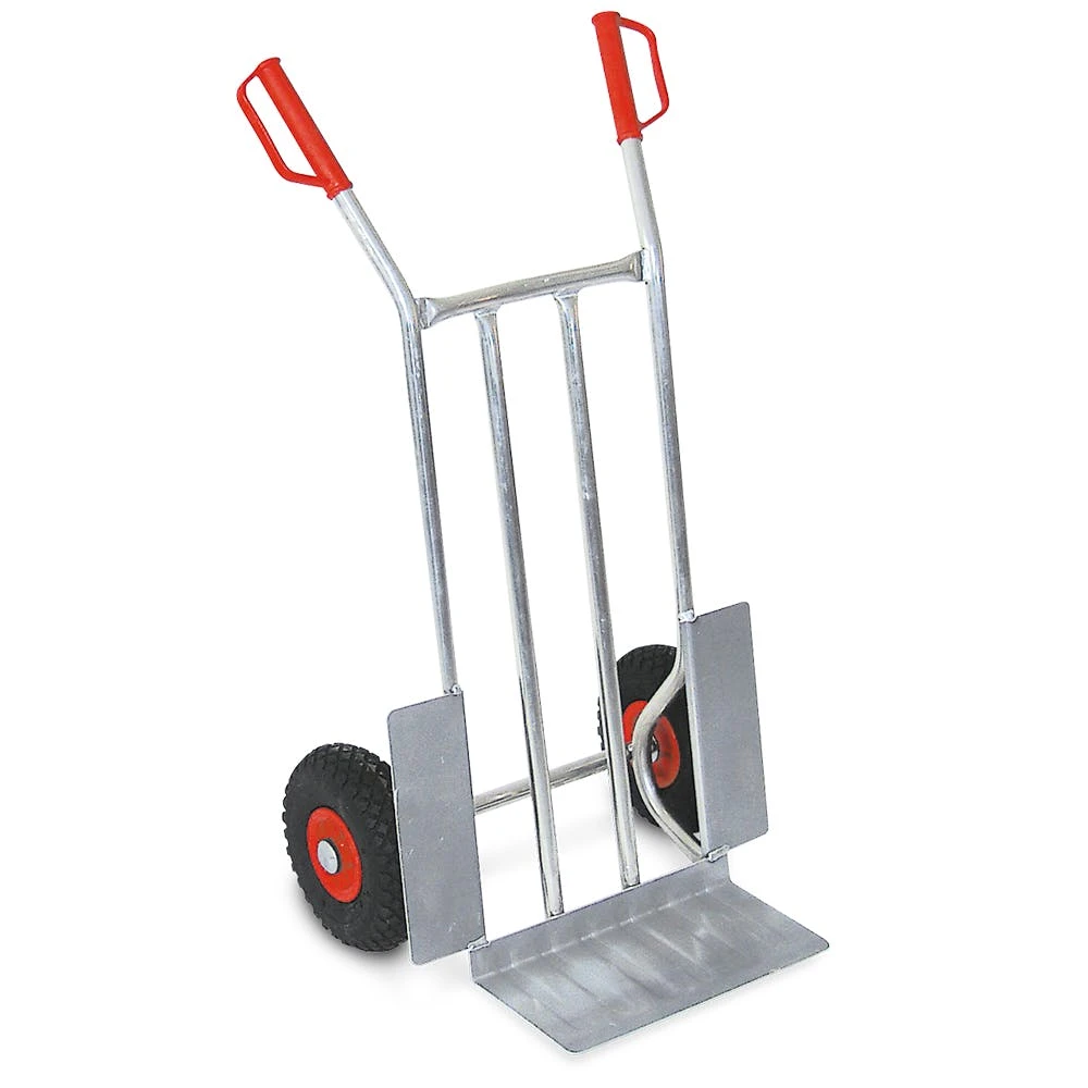 Null Alu-Sackkarre, Mit Pannensicheren Reifen, BxTxH 570 X 520 X 1040 Mm, Tragkraft 200 Kg 3 Null Alu-Sackkarre, Mit Pannensicheren Reifen, BxTxH 570 X 520 X 1040 Mm, Tragkraft 200 Kg