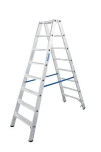 Krause Rollbare Stufenleiter, 2x7 Stufen, Stand H 1, 2m, Holm L 1, 8m, Alu 9 Krause Rollbare Stufenleiter, 2x7 Stufen, Stand H 1, 2m, Holm L 1, 8m, Alu – Bild 7