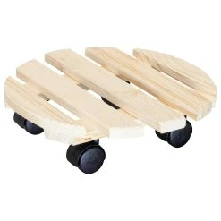 Null WAGNER Pflanzenroller COUNTRY 28 X 28 X 8 Cm, Für Innen, Massivholz Geriffelt, Natur, Tragkraft 100 Kg, EU Ware - 20020101 -Vago-tools-Geschäft 82b32617 7120 4391 9f8f 1b16d96594b4