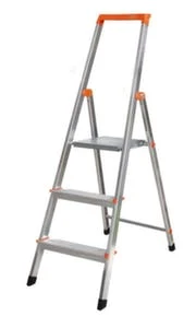 Krause Leichte Büro-Stufenleiter, Einseitig, 4 Stufe(n), Podest H 0, 85m, Alu 4 Krause Leichte Büro-Stufenleiter, Einseitig, 4 Stufe(n), Podest H 0, 85m, Alu – Bild 2