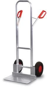 Variofit Alu-Kufenkarre, Tragl. 200kg, Schaufel BxT 480x300mm, Alu, Luft-Bereifung 7 Variofit Alu-Kufenkarre, Tragl. 200kg, Schaufel BxT 480x300mm, Alu, Luft-Bereifung – Bild 5