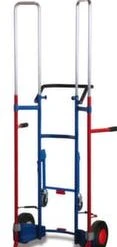 Alternative view of Variofit Reifenkarre, Tragl. 200kg, RAL5010, Luft-Bereifung