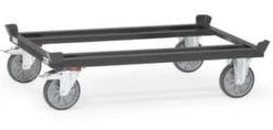 Alternative view of Fetra Palettenroller, Tragl. 1200kg, Ladefl. LxB 1210x810mm, Lade H 282mm, Winkelrahmen, 4 Fangecken, RAL7016, 2 Lenk-/2 Bockrollen