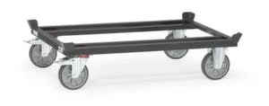 Fetra Palettenroller, Tragl. 1200kg, Ladefl. LxB 1210x810mm, Lade H 282mm, Winkelrahmen, 4 Fangecken, RAL7016, 2 Lenk-/2 Bockrollen 4 Fetra Palettenroller, Tragl. 1200kg, Ladefl. LxB 1210x810mm, Lade H 282mm, Winkelrahmen, 4 Fangecken, RAL7016, 2 Lenk-/2 Bockrollen – Bild 2