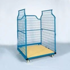 Bauer Silowagen, HxLxB 1230x1115x780mm, 375l, Tragl. 1000kg, Rollen, RAL5012 -Vago-tools-Geschäft 8f60c492 1b2b 4043 bf77 abf59f5a6b63