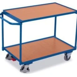 Variofit Tischwagen, Tragl. 250kg, 2xHolzplatte, Ladefl. LxB 1000x600mm, Holzböden, 2 Schubladen, RAL5010, TPE-Bereifung 11 Variofit Tischwagen, Tragl. 250kg, 2xHolzplatte, Ladefl. LxB 1000x600mm, Holzböden, 2 Schubladen, RAL5010, TPE-Bereifung -Vago-tools-Geschäft 90f03dbe ef86 4850 8215 2c04195be1a4 2