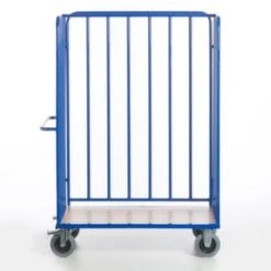 Rollcart Paketwagen, Tragl. 600kg, Ladefl. LxB 1200x770mm, Holzboden, RAL5010, TPE-Bereifung