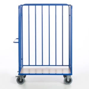 Rollcart Etagenwagen, Tragl. 600kg, Ladefl. LxB 1000x700mm, Holzboden, RAL5010, TPE-Bereifung 9 Rollcart Etagenwagen, Tragl. 600kg, Ladefl. LxB 1000x700mm, Holzboden, RAL5010, TPE-Bereifung – Bild 7