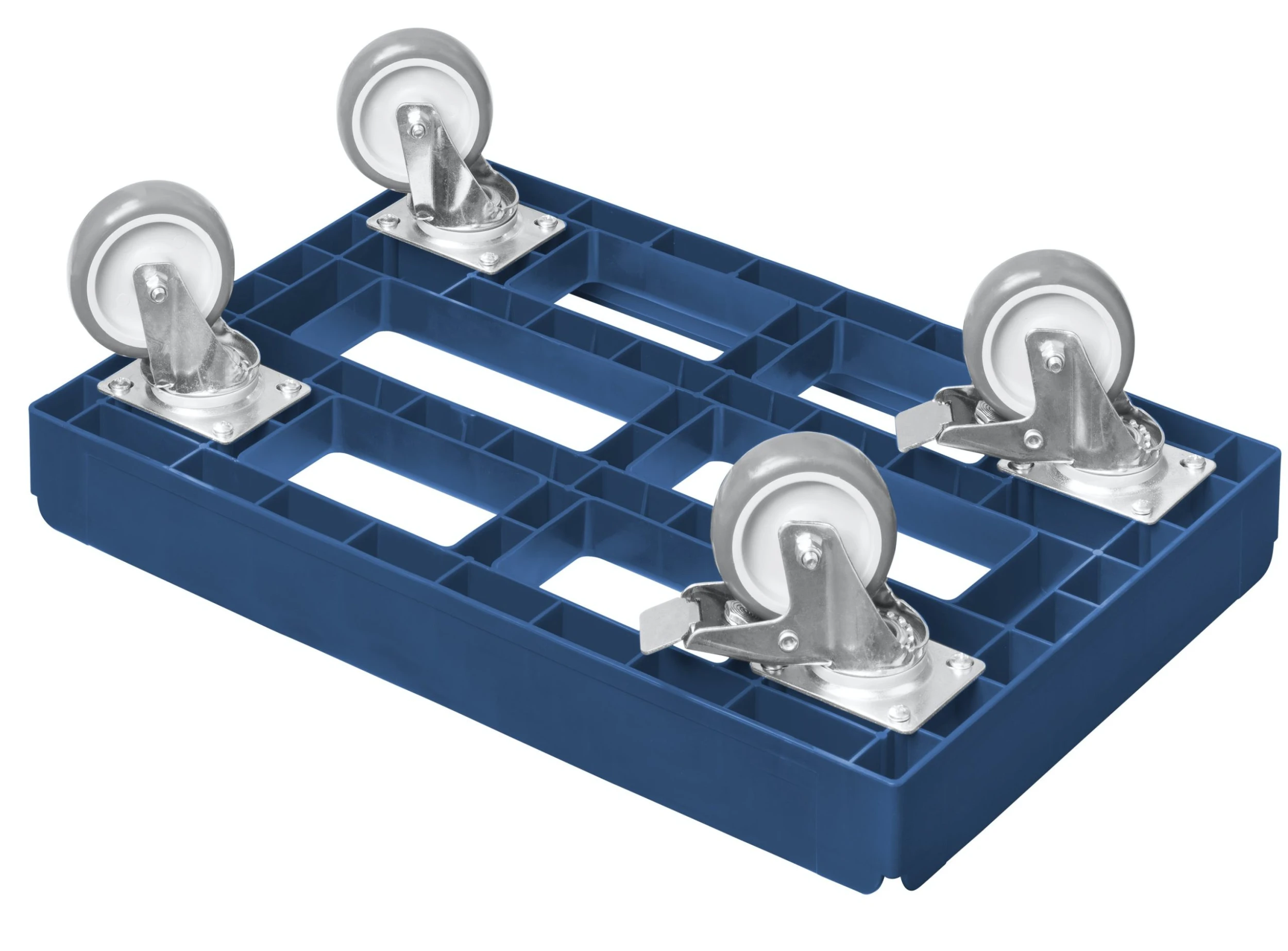 Null Transportroller Für Kisten 60 X 40 Cm Mit 2 Bremsen In Blau 9 Null Transportroller Für Kisten 60 X 40 Cm Mit 2 Bremsen In Blau – Bild 7