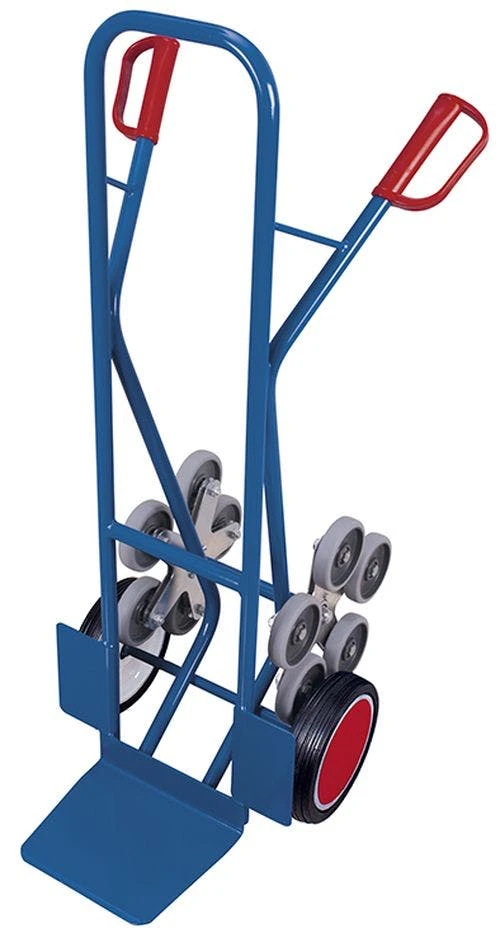 Variofit Treppenkarre Mit 2 Dreiarmigen Radsternen RAL5010 Enzianblau Sackkarre 6 Variofit Treppenkarre Mit 2 Dreiarmigen Radsternen RAL5010 Enzianblau Sackkarre – Bild 4