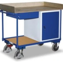 Rollcart Schrankwagen, Tragl. 1000kg, 2 Etage(n), Ladefl. LxB 1000x700mm, Siebdruckplatte, RAL7035/RAL5010, 1 Schränke 13 Rollcart Schrankwagen, Tragl. 1000kg, 2 Etage(n), Ladefl. LxB 1000x700mm, Siebdruckplatte, RAL7035/RAL5010, 1 Schränke -Vago-tools-Geschäft 93b52b13 961a 4df4 b49c e925d1254925