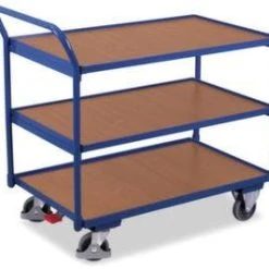 Variofit Tischwagen, Tragl. 250kg, 2xHolzplatte, Ladefl. LxB 1000x600mm, Holzböden, 2 Schubladen, RAL5010, TPE-Bereifung 12 Variofit Tischwagen, Tragl. 250kg, 2xHolzplatte, Ladefl. LxB 1000x600mm, Holzböden, 2 Schubladen, RAL5010, TPE-Bereifung -Vago-tools-Geschäft 970cb09d 8861 42c2 8956 70f6a06647eb 1