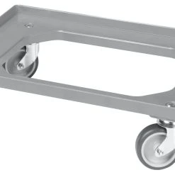 Null Transportroller Für Kisten 60 X 40 Cm Mit 4 Lenkrollen In Grau