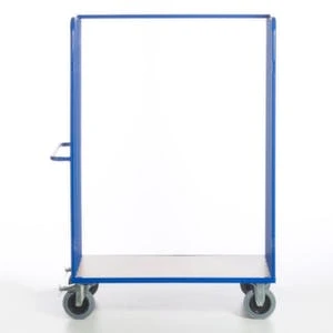 Rollcart Etagenwagen, Tragl. 600kg, Ladefl. LxB 1000x700mm, Holzboden, RAL5010, TPE-Bereifung 8 Rollcart Etagenwagen, Tragl. 600kg, Ladefl. LxB 1000x700mm, Holzboden, RAL5010, TPE-Bereifung – Bild 6