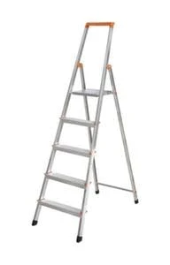 Krause Leichte Büro-Stufenleiter, Einseitig, 7 Stufe(n), Podest H 1, 5m, Alu 4 Krause Leichte Büro-Stufenleiter, Einseitig, 7 Stufe(n), Podest H 1, 5m, Alu – Bild 2