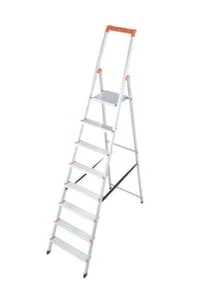 Krause Rollbare Stufenleiter, Einseitig, 8 Stufen, Stand H 1, 9m, Holm L 2, 7m, Alu 8 Krause Rollbare Stufenleiter, Einseitig, 8 Stufen, Stand H 1, 9m, Holm L 2, 7m, Alu – Bild 6