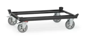 Fetra Palettenroller, Tragl. 1200kg, Ladefl. LxB 1210x810mm, Lade H 282mm, Winkelrahmen, 4 Fangecken, RAL7016, 2 Lenk-/2 Bockrollen 5 Fetra Palettenroller, Tragl. 1200kg, Ladefl. LxB 1210x810mm, Lade H 282mm, Winkelrahmen, 4 Fangecken, RAL7016, 2 Lenk-/2 Bockrollen – Bild 3