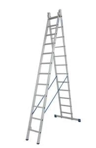 Krause Sprossenstehleiter, Beidseitig, 2x14 Sprossen, Holm L 4, 03m, 2-tlg., Alu 9 Krause Sprossenstehleiter, Beidseitig, 2x14 Sprossen, Holm L 4, 03m, 2-tlg., Alu – Bild 7
