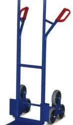 Variofit Treppenkarre, 3-Stern, Tragl. 200kg, Schaufel BxT 320x250mm, RAL5010, Vollgummi-Bereifung