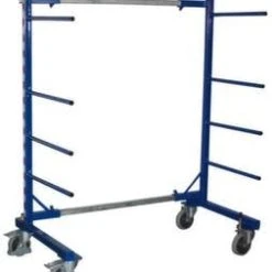 Variofit Tragarmwagen, Tragl. 400kg, 8 Tragarme, HxLxB 1800x800x440-1300mm, RAL5010, TPE-Bereifung 11 Variofit Tragarmwagen, Tragl. 400kg, 8 Tragarme, HxLxB 1800x800x440-1300mm, RAL5010, TPE-Bereifung -Vago-tools-Geschäft 9c8376c9 56da 47df b08c 5dd6cb68b196