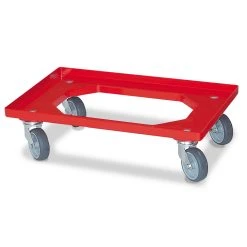 Null Transportroller/Logistikroller Für Eurobehälter 600 X 400 Mm, Gelb, Weiße Kunststoffräder, Tragkraft 250 Kg -Vago-tools-Geschäft 9c8cb009 ab9a 4802 9a71 fa30fbc34c1e