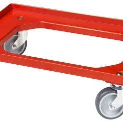 Alternative view of Null Transportroller Für Kisten 60 X 40 Cm Mit 4 Lenkrollen In Rot