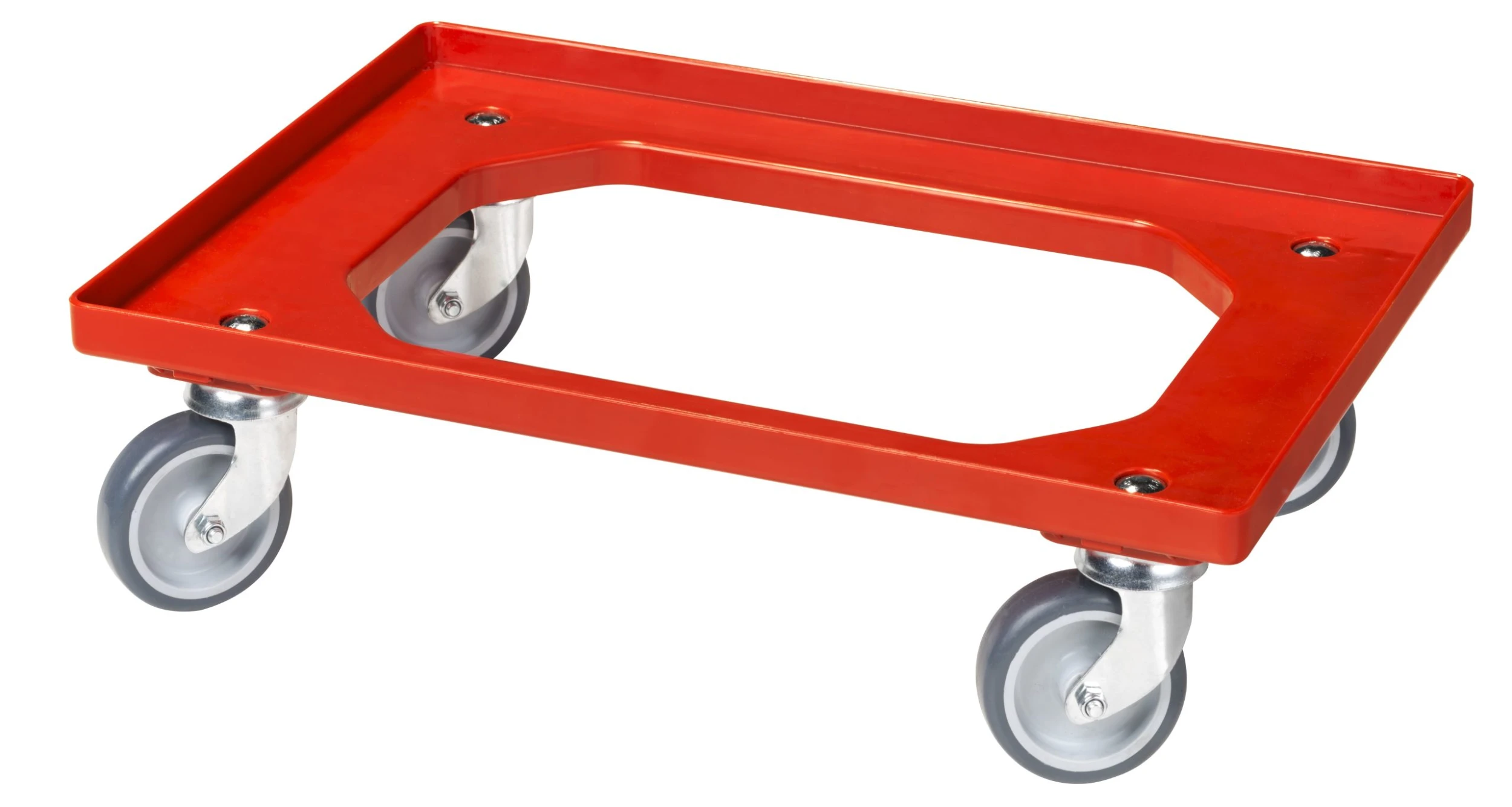 Null Transportroller Für Kisten 60 X 40 Cm Mit 4 Lenkrollen In Rot 4 Null Transportroller Für Kisten 60 X 40 Cm Mit 4 Lenkrollen In Rot – Bild 2