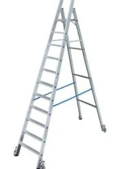 Krause Rollbare Stufenleiter, 2x5 Stufen, Stand H 0, 7m, Holm L 1, 3m, Alu -Vago-tools-Geschäft 9ee5bd2a c3e2 47a8 9698 681ee7e79c64 1