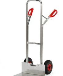 Fetra Alu-Kistenkarre, Tragl. 200kg, Schaufel BxT 480x300mm, Schaufel Anschraubbar / Austauschbar, Luft-Bereifung