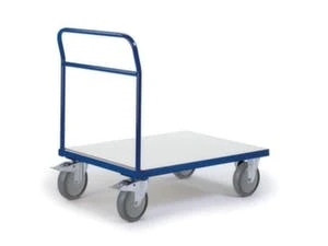 Fetra Plattformwagen, Tragl. 500kg, Ladefl. LxB 850x500mm, Holzplatte, Dunkelgrau, 2 Lenk-/2 Bockrollen, TPE-Bereifung 7 Fetra Plattformwagen, Tragl. 500kg, Ladefl. LxB 850x500mm, Holzplatte, Dunkelgrau, 2 Lenk-/2 Bockrollen, TPE-Bereifung – Bild 5