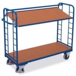 Variofit Etagenwagen, Tragl. 250kg, 2 Etage(n), Ladefl. LxB 1320x535mm, Drahtgitterböden, Neigbar, Gestell Mit Verzinkt, TPE-Bereifung 14 Variofit Etagenwagen, Tragl. 250kg, 2 Etage(n), Ladefl. LxB 1320x535mm, Drahtgitterböden, Neigbar, Gestell Mit Verzinkt, TPE-Bereifung -Vago-tools-Geschäft ab7530db fc74 4397 9793 9bda57d79d38