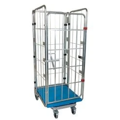 Null Rollbehälter Nestbar 1550 KU, 725 X 820 Mm, 4-seitig, 1 Vorderwand, Cr 3