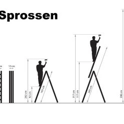Vago-tools Mehrzweckleiter Multifunktionsleiter 3 X 6 Stufen -Vago-tools-Geschäft ac30677b 84dc 45ea 9c97 8e6f70c93473