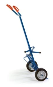 Rollcart Fasskarre, Tragl. 250kg, 1x200l Flasche, RAL5010, Vollgummi-Bereifung 4 Rollcart Fasskarre, Tragl. 250kg, 1x200l Flasche, RAL5010, Vollgummi-Bereifung – Bild 2