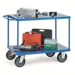 Fetra Tischwagen, Tragl. 600kg, 2 Etage(n), Ladefl. LxB 1000x600mm, RAL5007, TPE-Bereifung 14 Fetra Tischwagen, Tragl. 600kg, 2 Etage(n), Ladefl. LxB 1000x600mm, RAL5007, TPE-Bereifung -Vago-tools-Geschäft b578a4f2 a083 4324 b3bc 56e0fa745997
