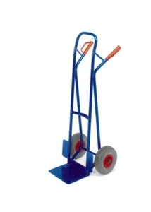 Rollcart Stapelkarre, Tragl. 250kg, Schaufel BxT 480x330mm, Stahl, RAL5010, TPE-Bereifung 7 Rollcart Stapelkarre, Tragl. 250kg, Schaufel BxT 480x330mm, Stahl, RAL5010, TPE-Bereifung – Bild 5