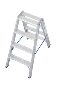 Krause Stufen-Doppelleiter, Beidseitig, 2x8 Stufe(n), Stand H 1, 4m, Holm L 2, 05m, Alu 7 Krause Stufen-Doppelleiter, Beidseitig, 2x8 Stufe(n), Stand H 1, 4m, Holm L 2, 05m, Alu – Bild 5