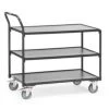 Fetra Etagenwagen, Tragl. 300kg, 3xHolzplatte, Ladefl. LxB 850x500mm, Holzplatte, RAL7016, TPE-Bereifung -Vago-tools-Geschäft bce80b6b 0b38 481d a04b 38f9f0174dfb