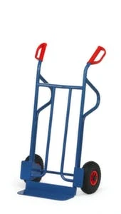 Fetra Paketkarre, Tragl. 300kg, Schaufel BxT 250x250mm, Klappschaufel, RAL5007, Luft-Bereifung 9 Fetra Paketkarre, Tragl. 300kg, Schaufel BxT 250x250mm, Klappschaufel, RAL5007, Luft-Bereifung – Bild 7
