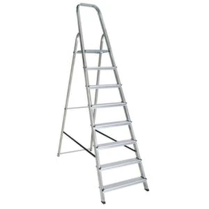 Null Alu-Bügelleiter, Einseitig, 6 Stufe(n), Stand H 1, 21m, Alu 6 Null Alu-Bügelleiter, Einseitig, 6 Stufe(n), Stand H 1, 21m, Alu – Bild 4