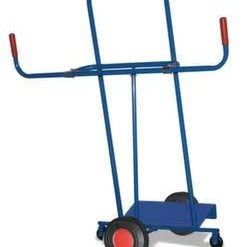 Alternative view of Variofit Plattenkarre, Tragl. 250kg, Schaufel BxT 500x200mm, Längs, RAL5010, Luft-Bereifung