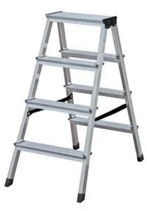 Krause Leichte Universal-Stufenleiter, Beidseitig, 2x5 Stufe(n), Stand H 0, 65m, Holm L 1, 15m, Alu 4 Krause Leichte Universal-Stufenleiter, Beidseitig, 2x5 Stufe(n), Stand H 0, 65m, Holm L 1, 15m, Alu – Bild 2