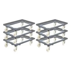 PROREGAL Transportroller Für Euroboxen 60x40cm Mit Kunststoffräder Grau | Offenes Deck | 4 Lenkrollen | Traglast 300kg 15 PROREGAL Transportroller Für Euroboxen 60x40cm Mit Kunststoffräder Grau | Offenes Deck | 4 Lenkrollen | Traglast 300kg -Vago-tools-Geschäft d109ee1c 4564 48f2 8998 344869f131d1